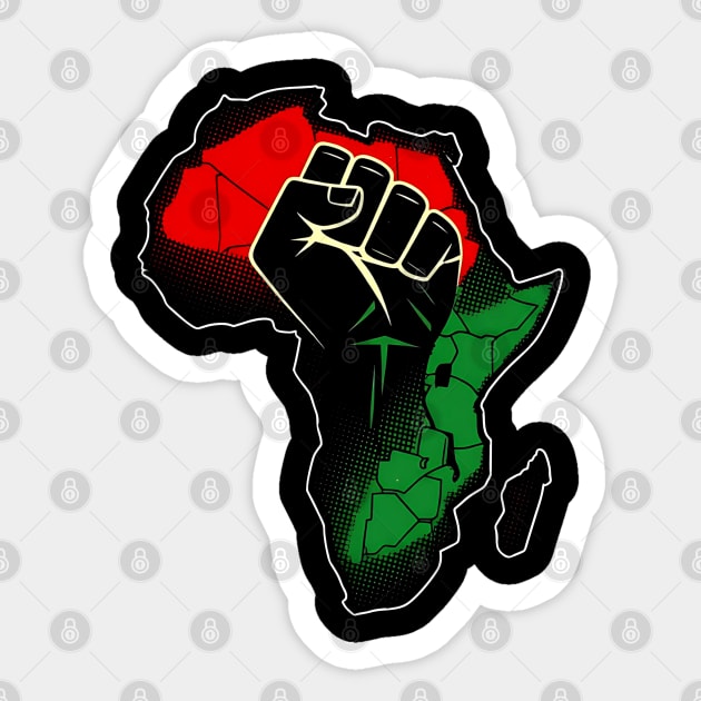 Africa Power Sticker by UrbanLifeApparel